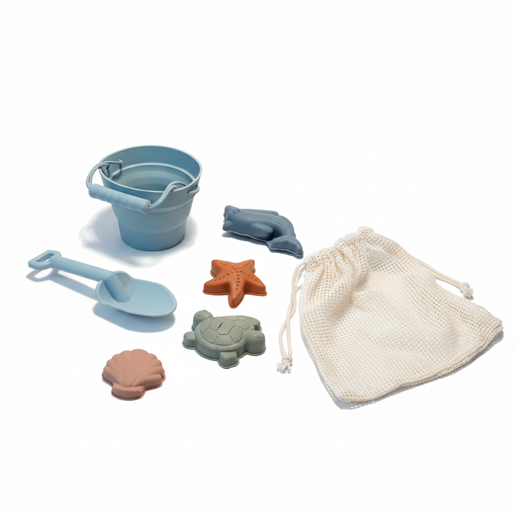 STRANDSÆT - SILIKONE (LYSEBLÅ)